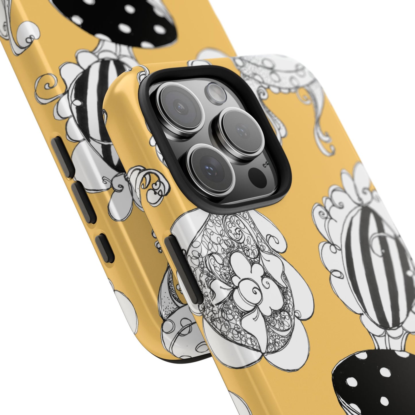 Bistro Chairs Yellow Phone Case