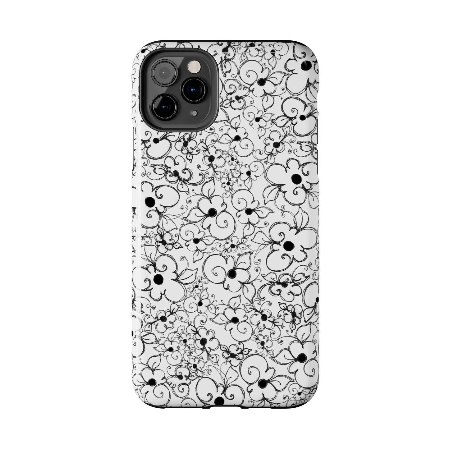 Dog Daisies White Phone Case
