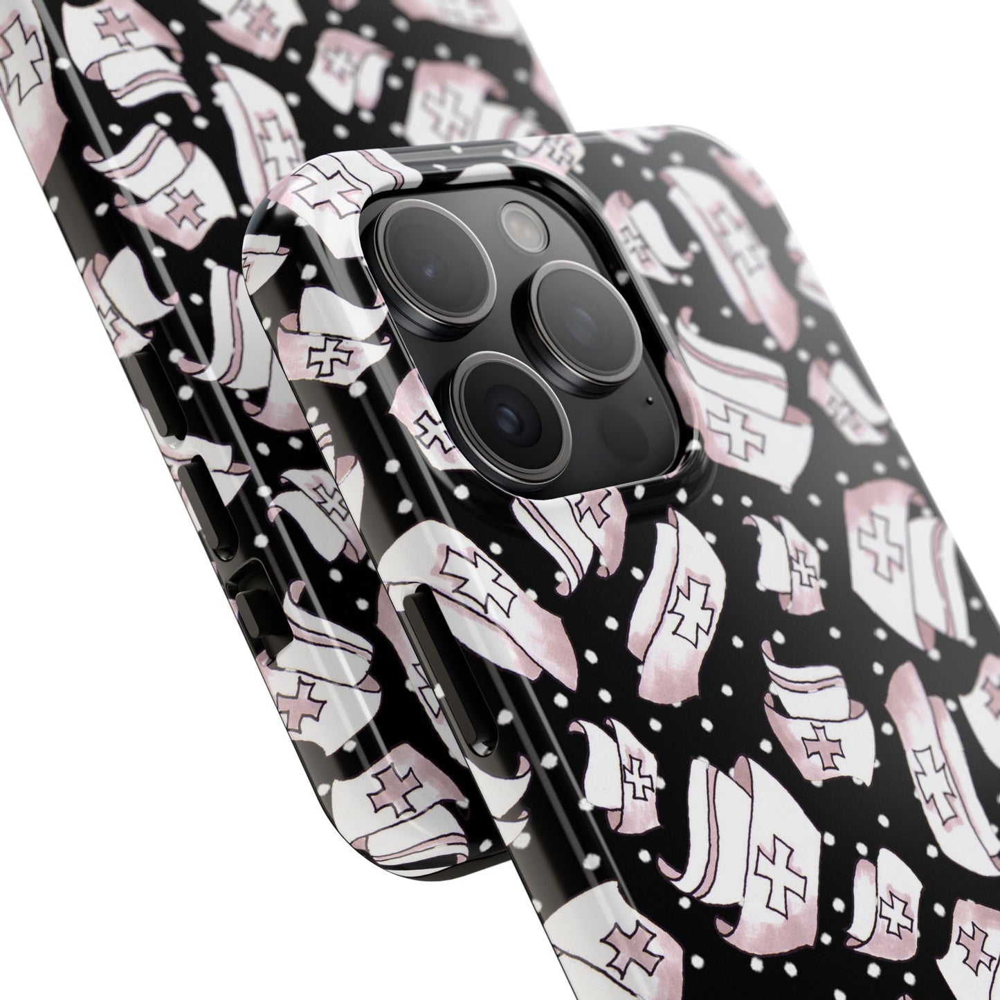 Med Hats Black Phone Case