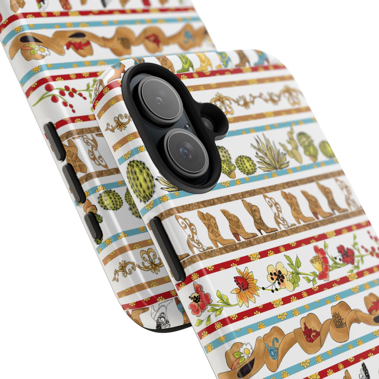 Whoa Borders White Phone Case