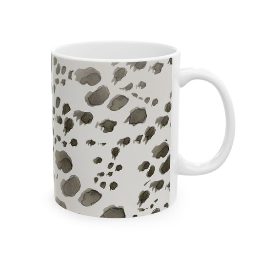 Kitty Dots Gray Cup