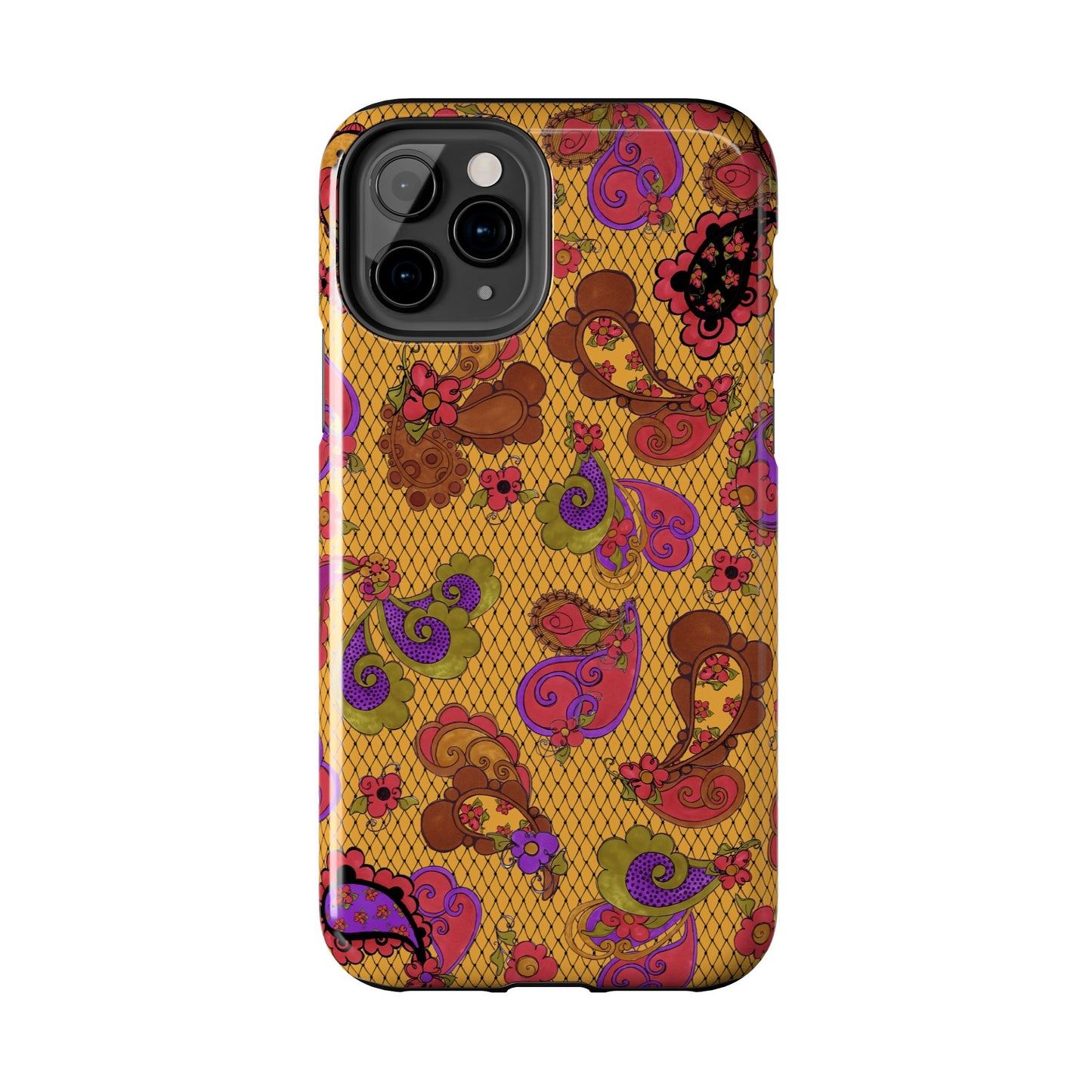 Posie Paisley Gold Phone Case