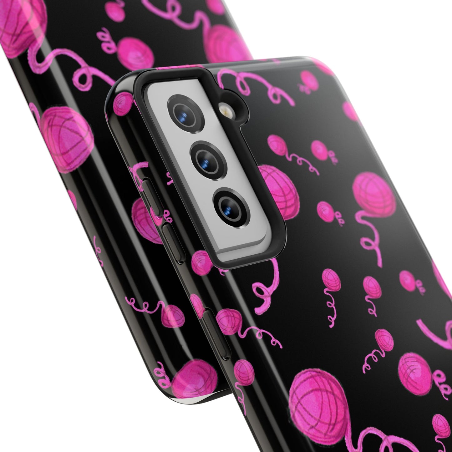 Yarniverse Black / Pink Phone Case