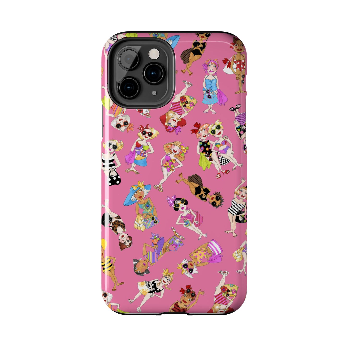 Tossed Beauties Pink Phone Case
