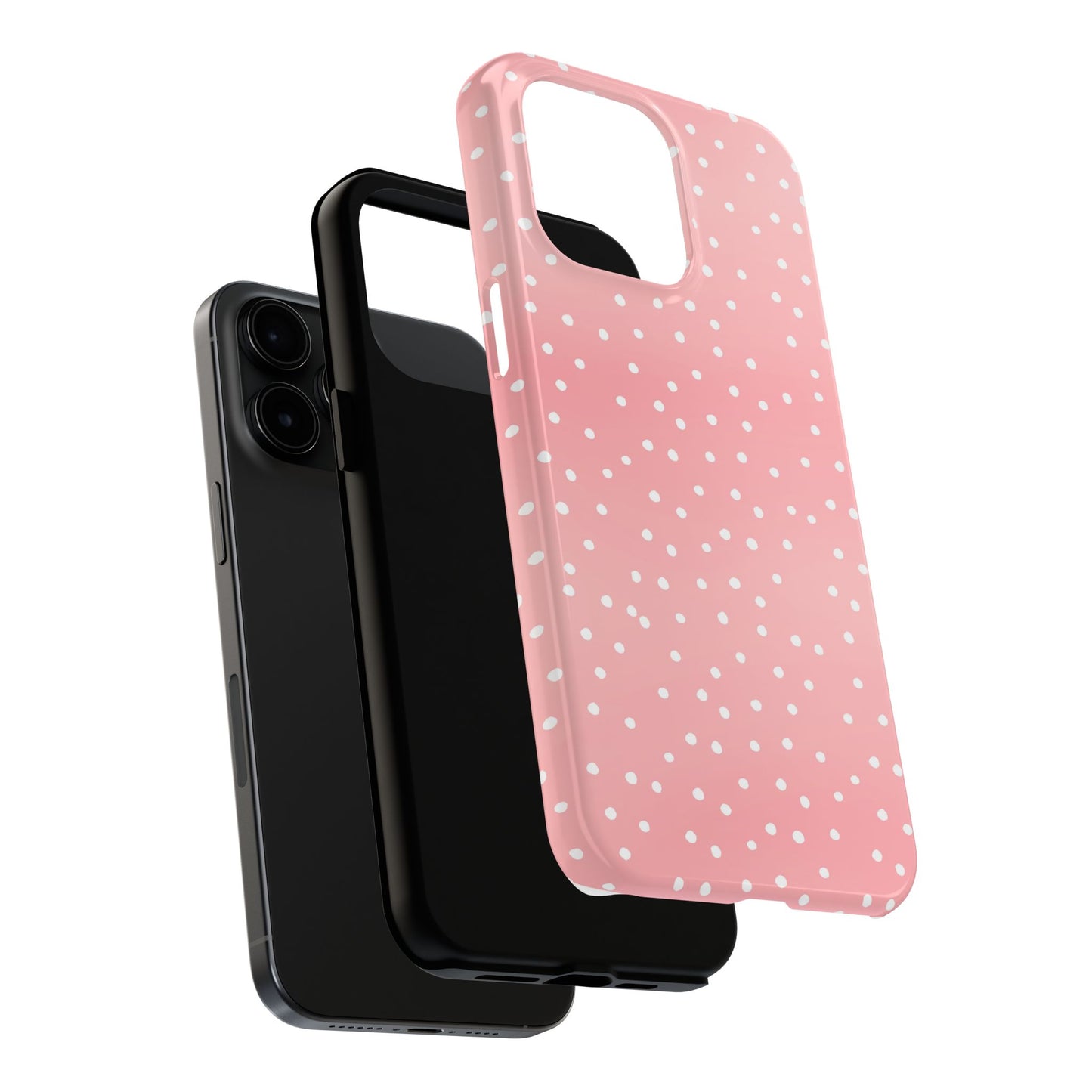 Dinky Dots Coral / White Phone Case