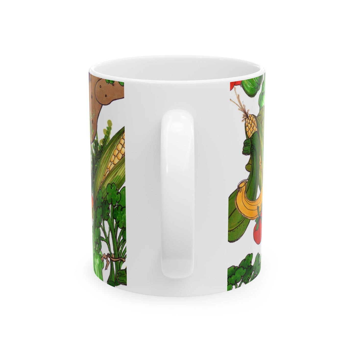 Veggie Jungle White Cup