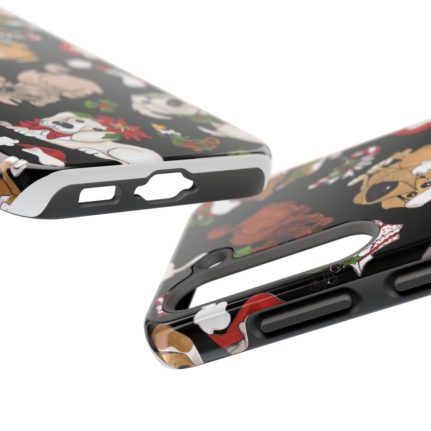 Doggie Toss Black Phone Case