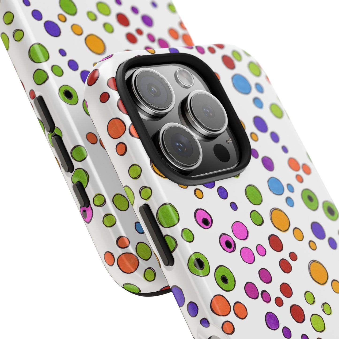 Dog Dots White / Multi Phone Case