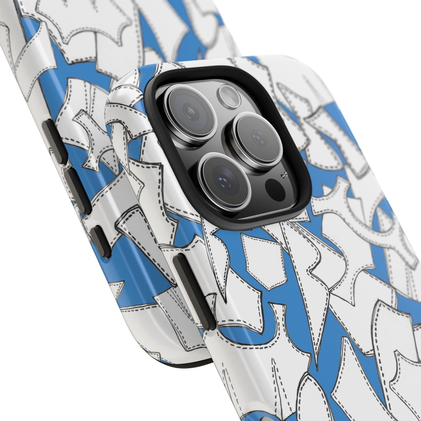 Pattern Pieces Turquoise Phone Case