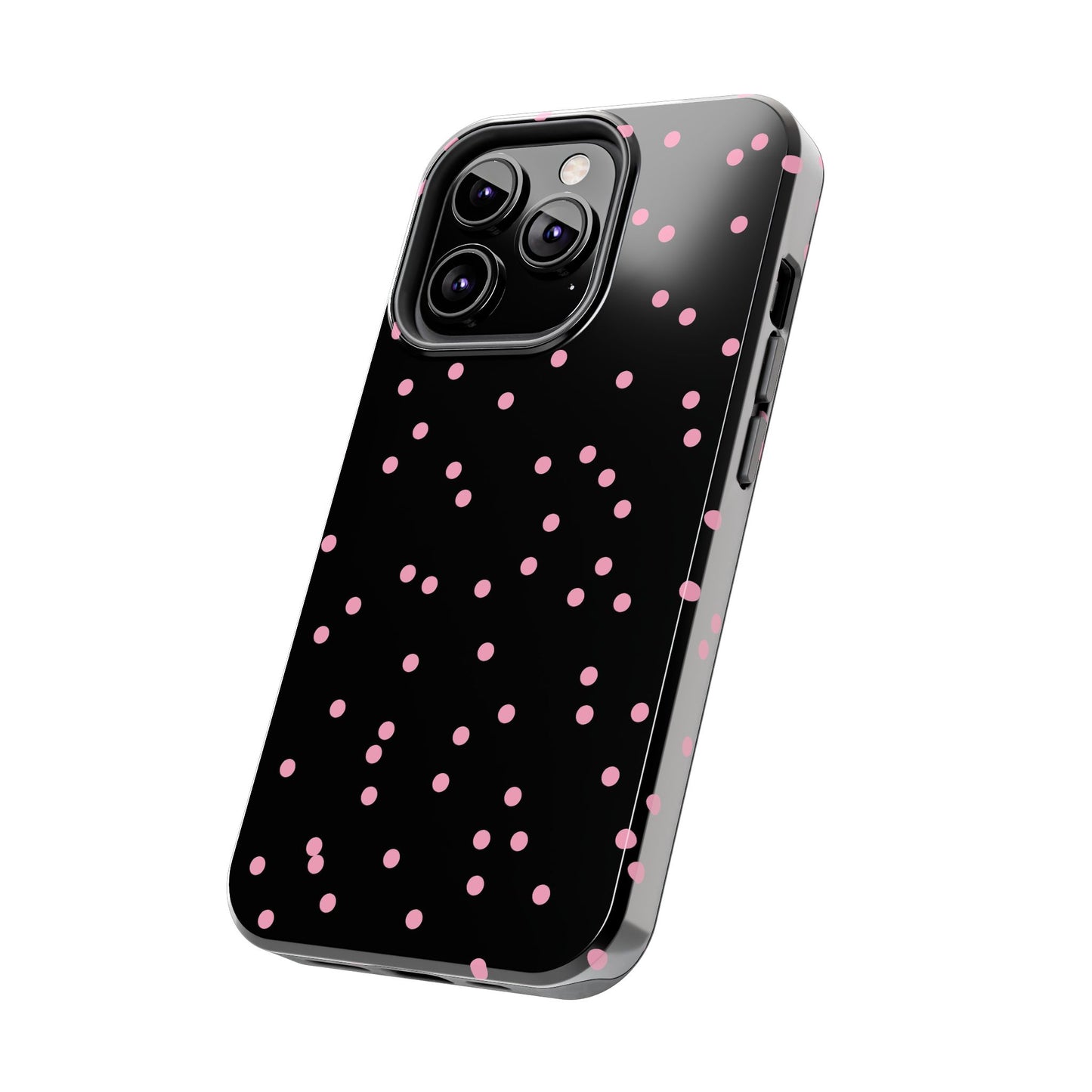 Space Dots Black / Pink Phone Case