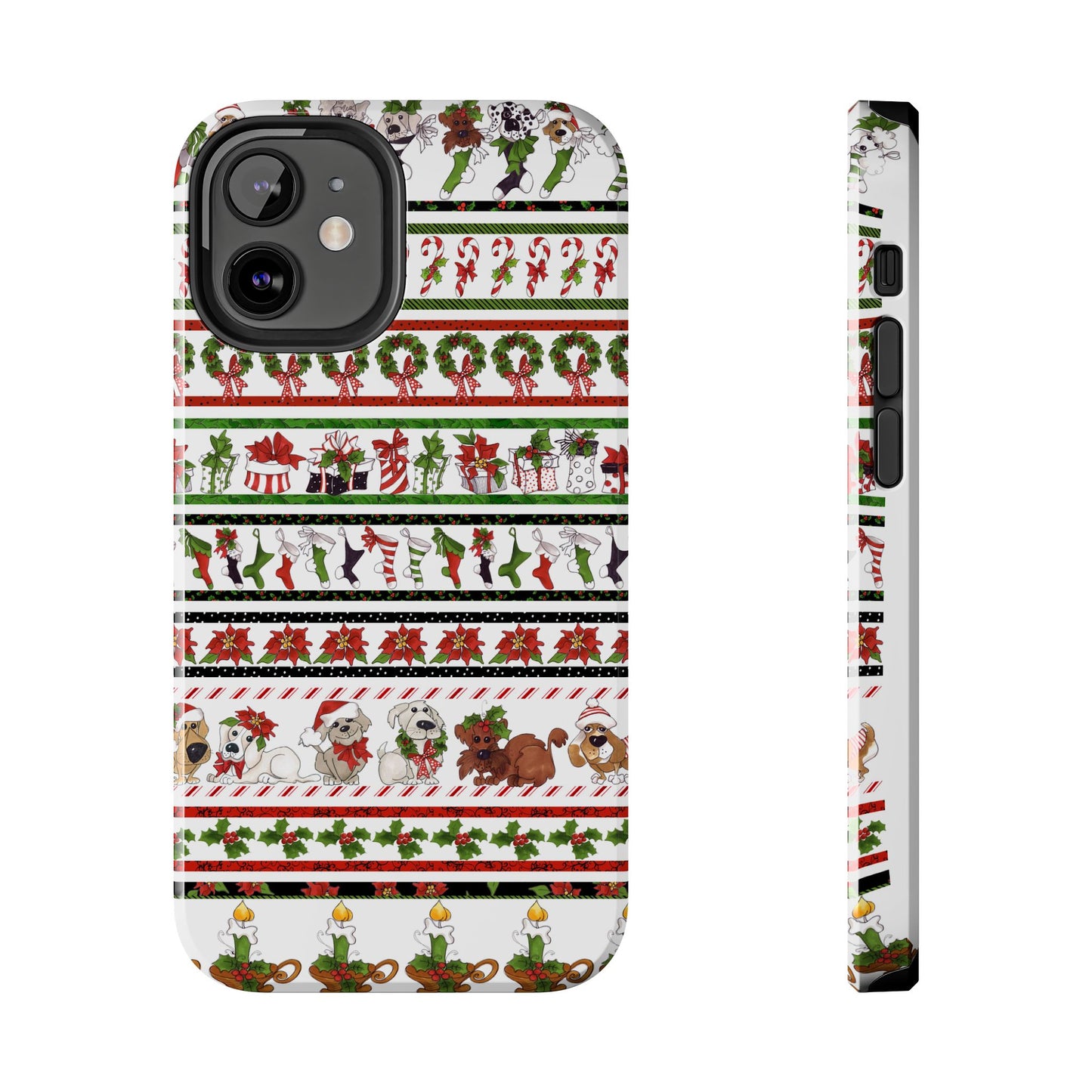 Holiday Borders White Phone Case