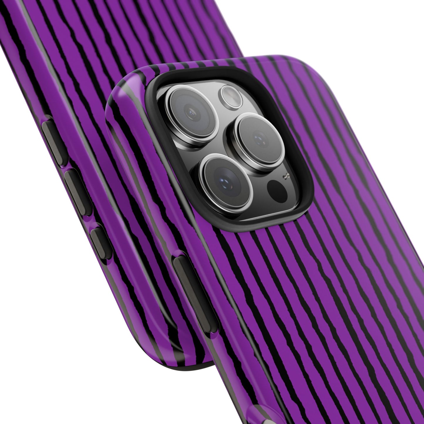 Sorta Stripe Purple / Black Phone Case