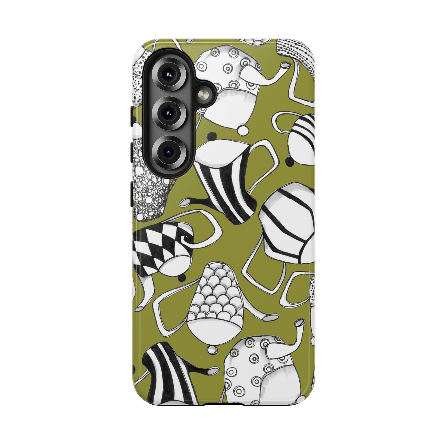 Coffee, Tea Anyone? Green Phone Case