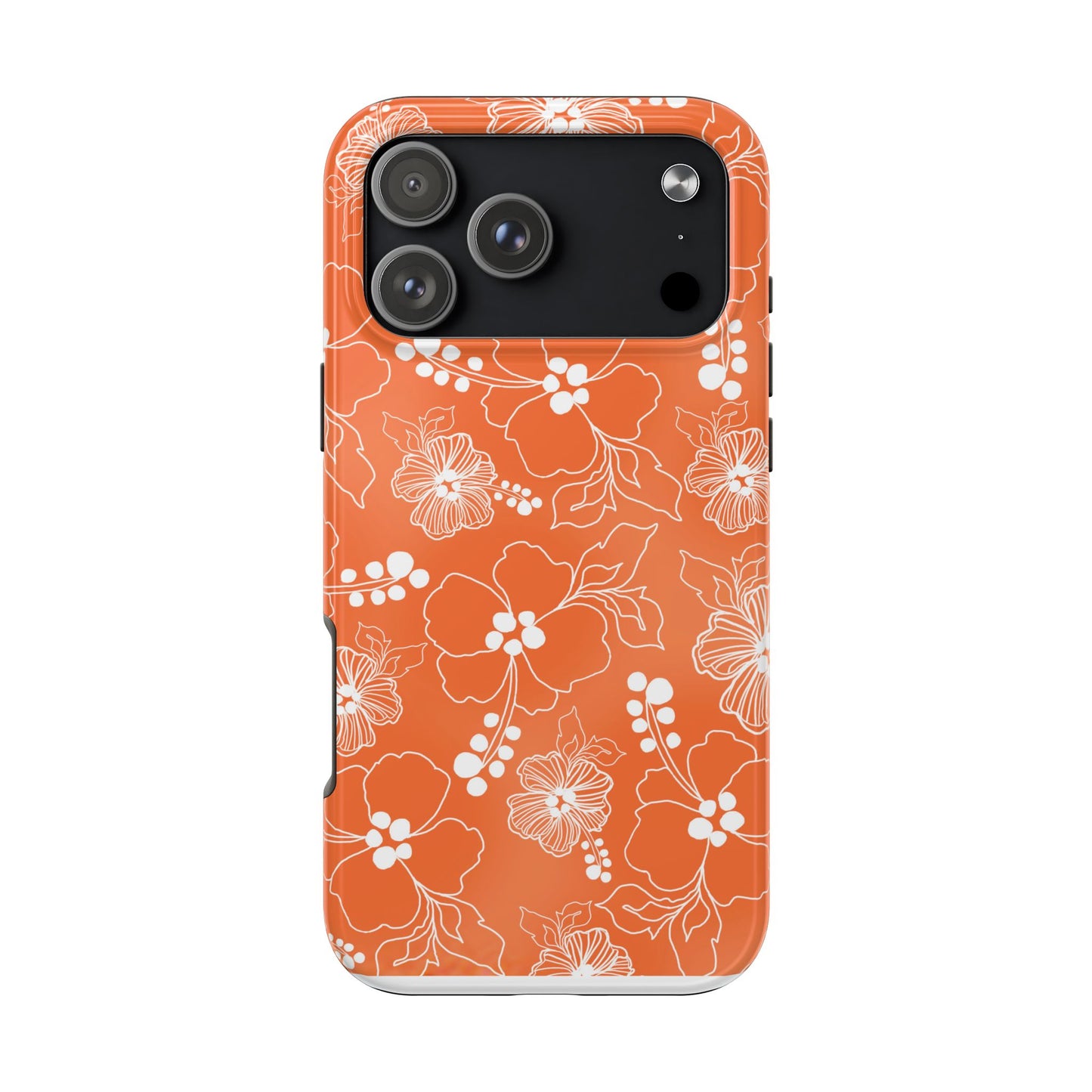 Lacey Hibiscus Coral Phone Case