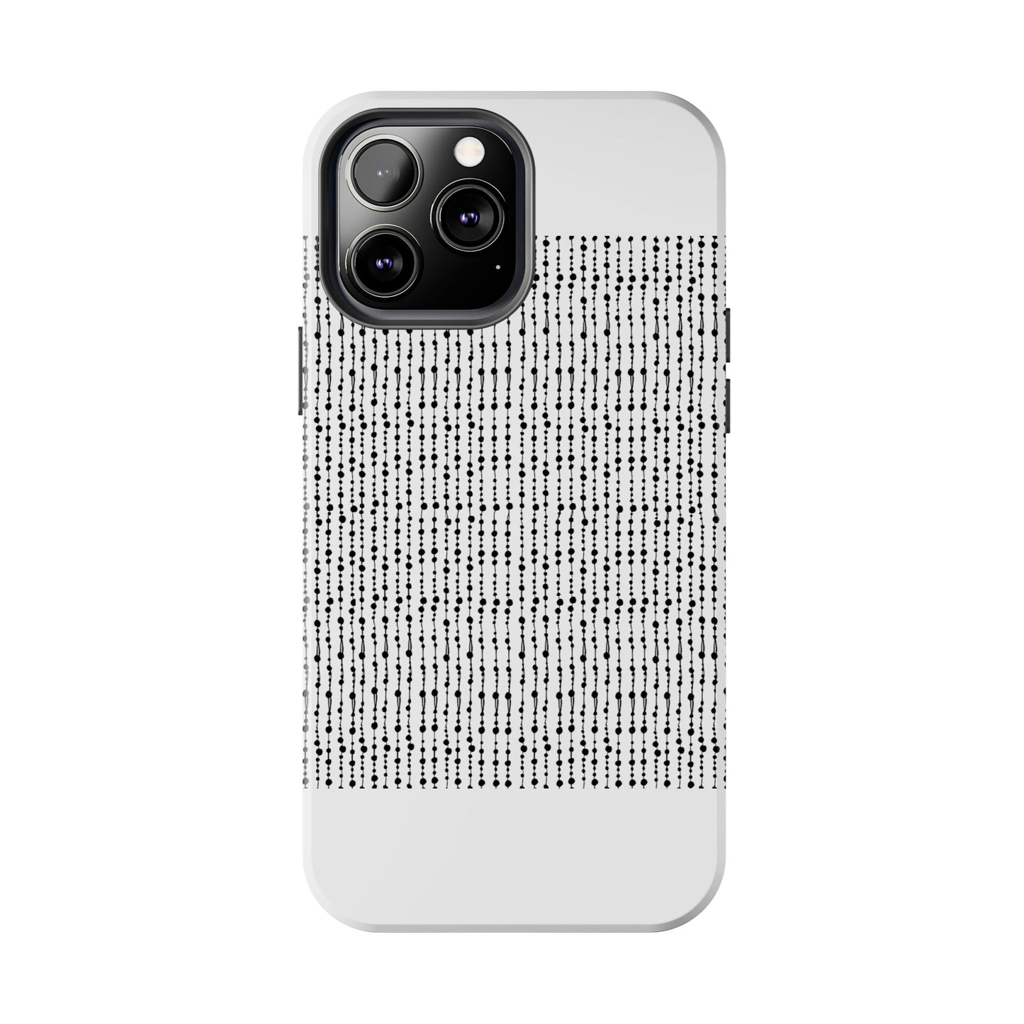 Beaded Curtain White / Black Phone Case