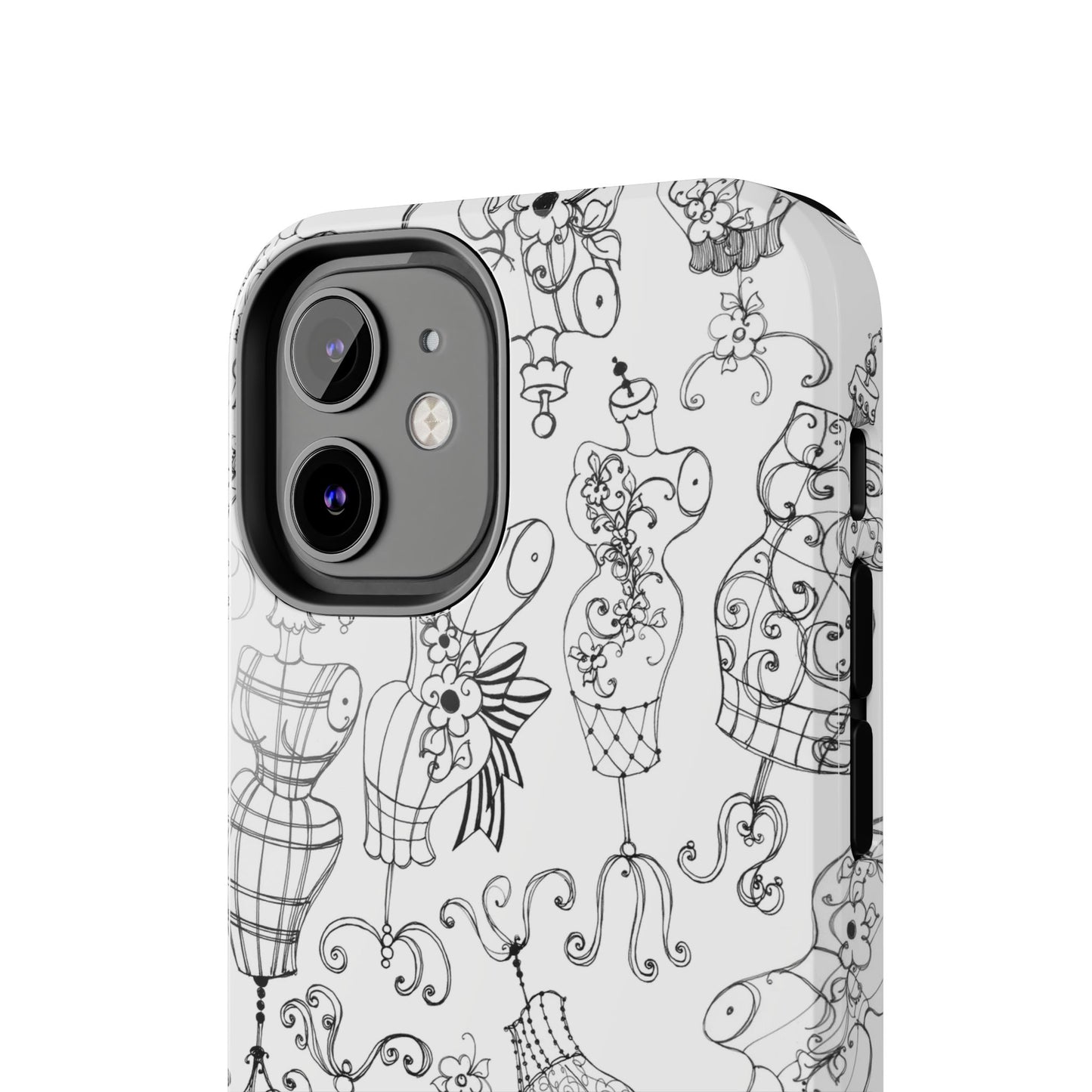 Mannequinique White / Black Phone Case