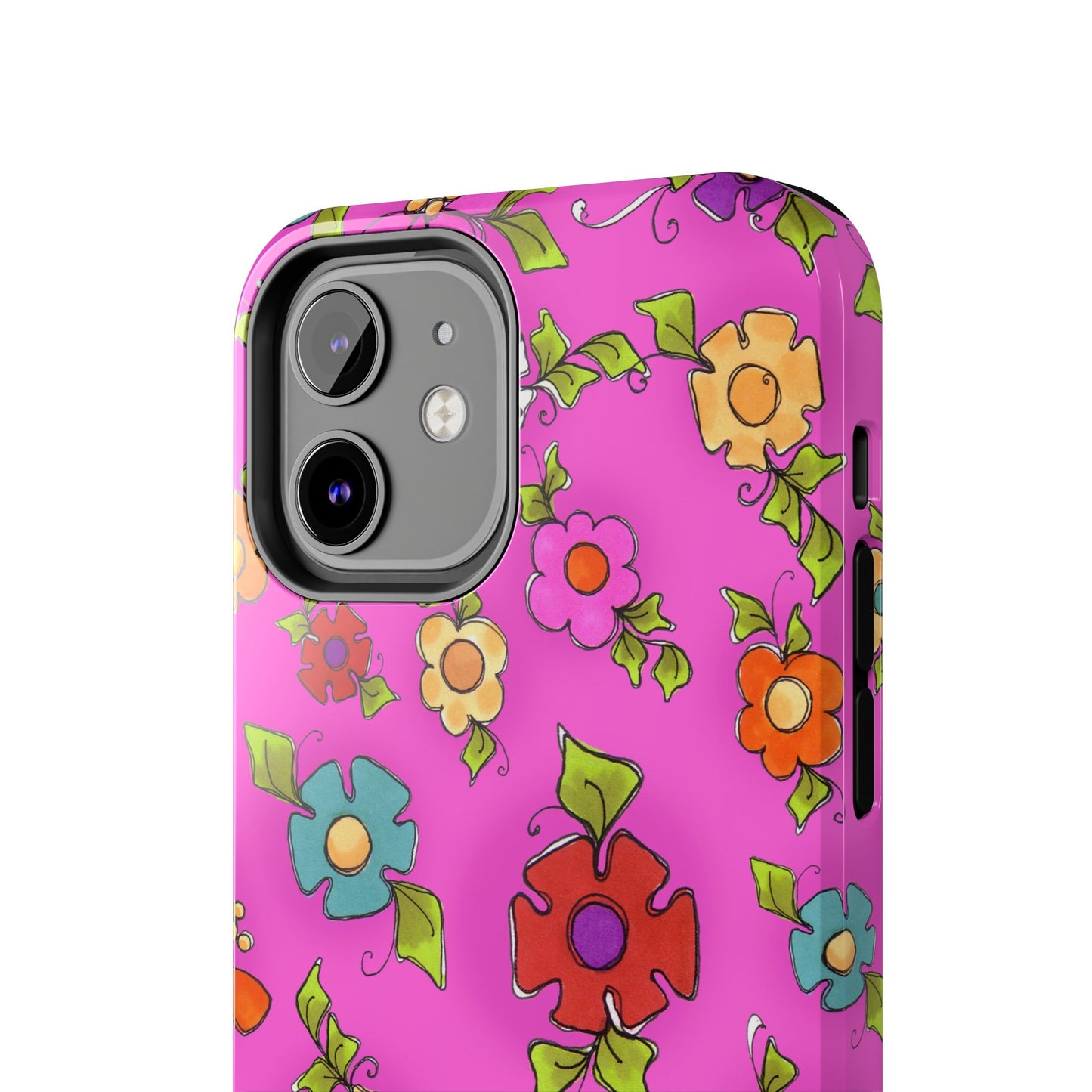 Happy Blooms Cerise Phone Case