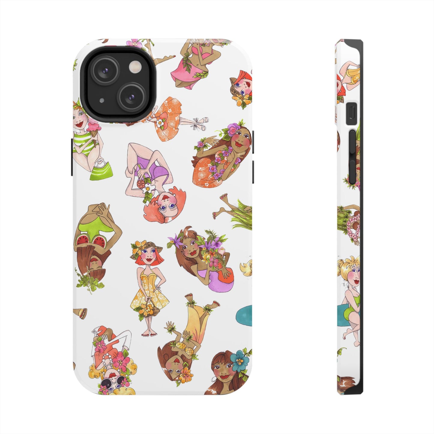 Island Toss White Phone Case