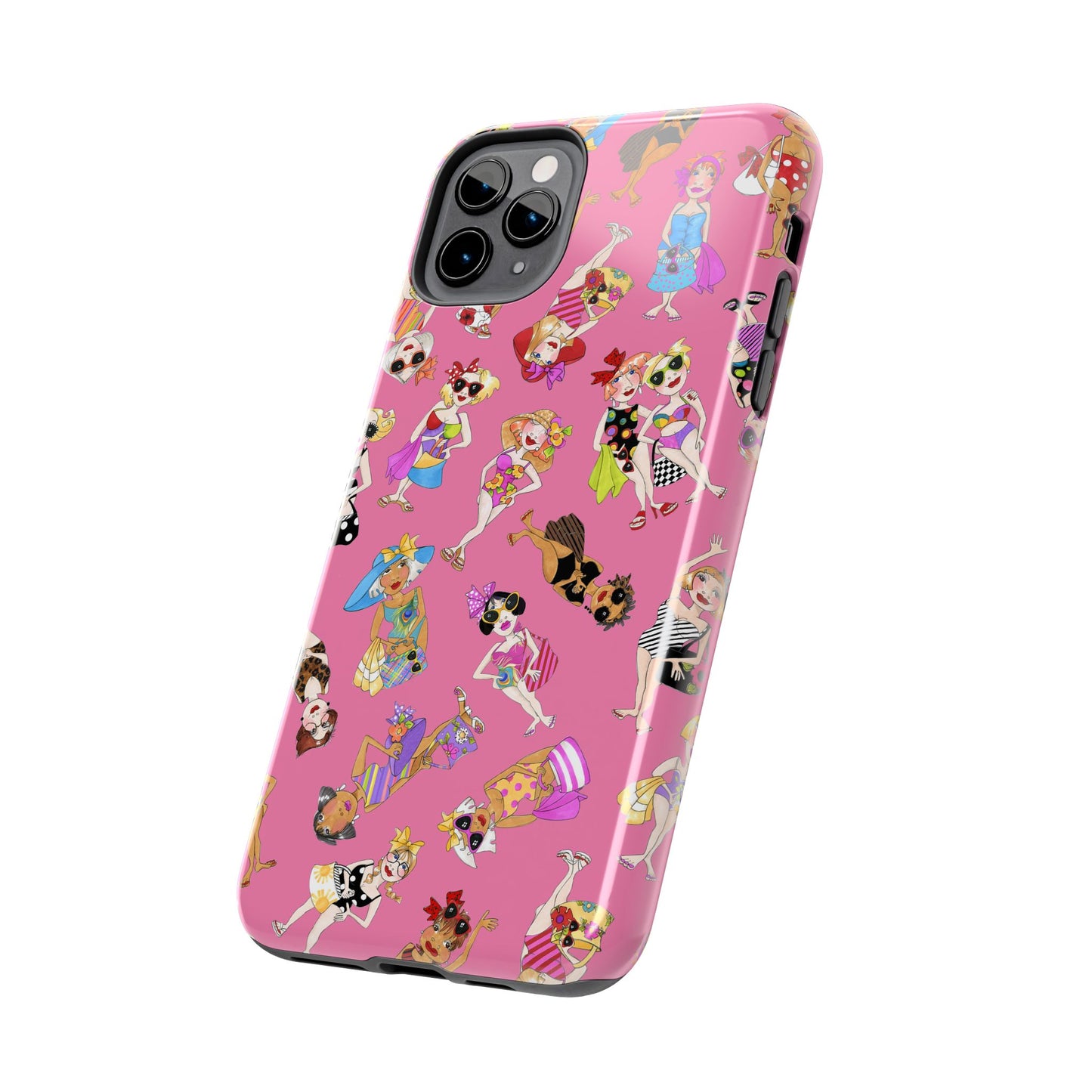Tossed Beauties Pink Phone Case