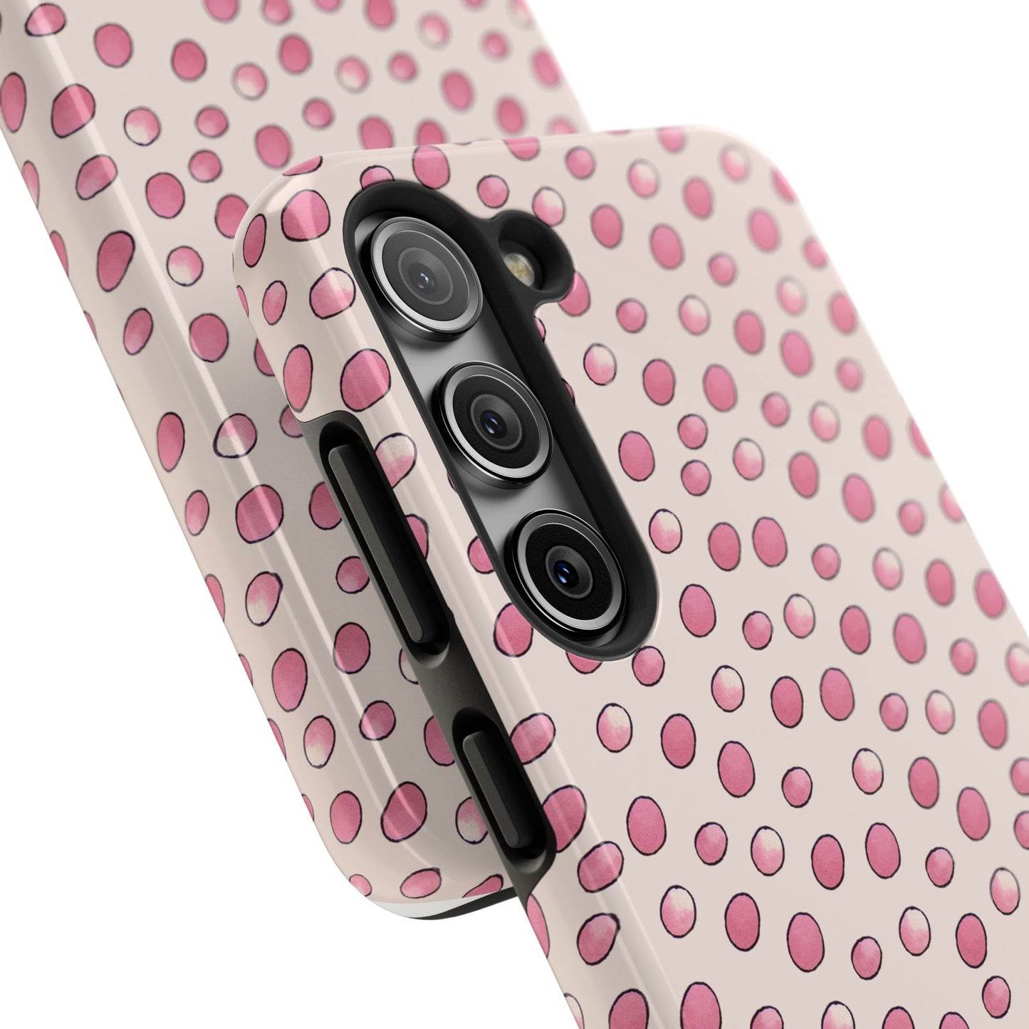 Egg Dots Vanilla / Pink Phone Case