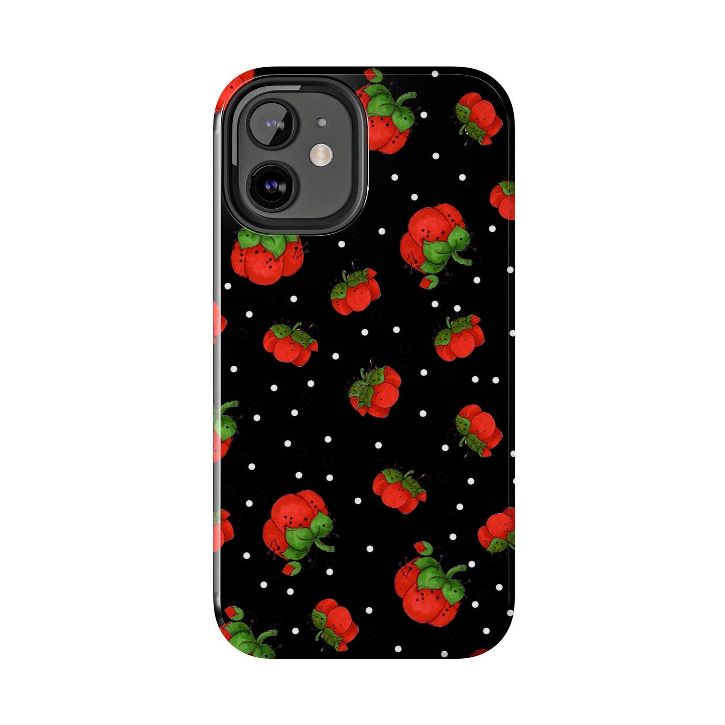 Pin Dots Black Phone Case