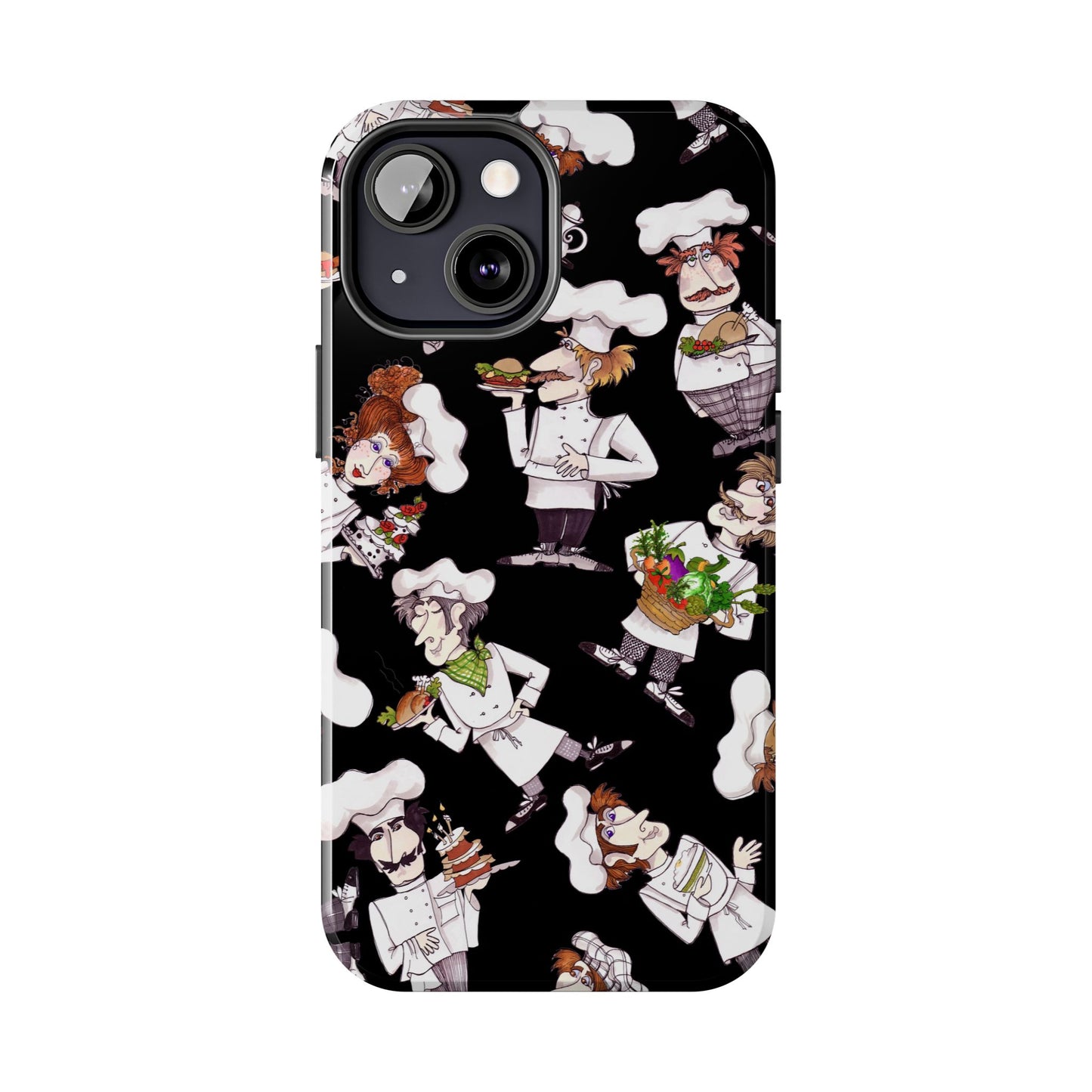Tossed Chefs Black Phone Case