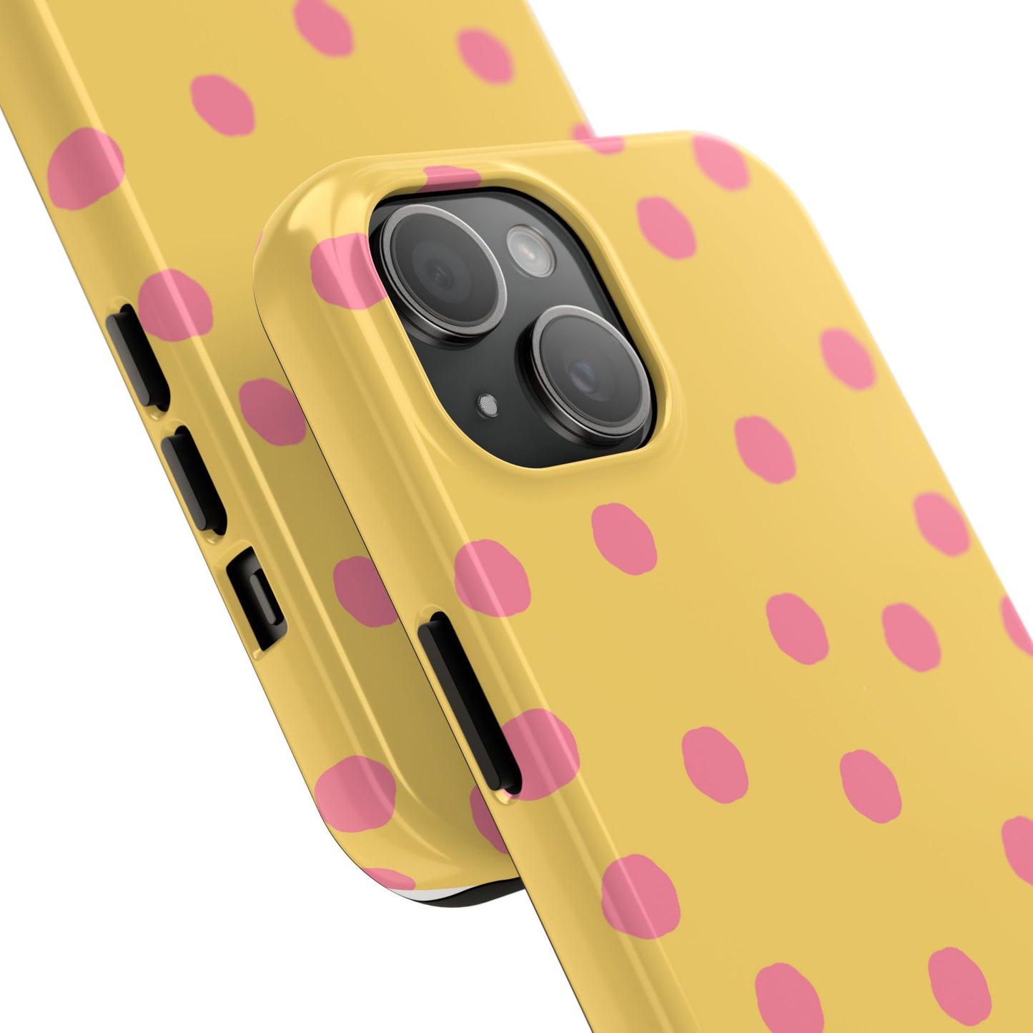 Jumbo Dots Yellow / Pink Phone Case