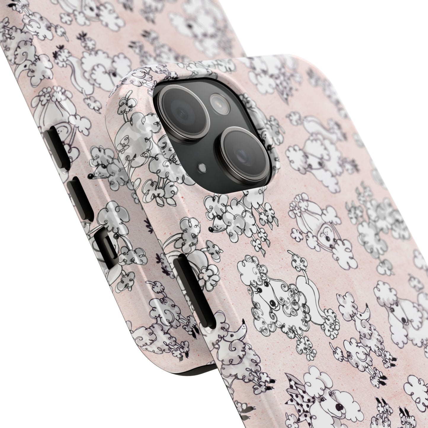 Paris Poodles Pink Phone Case