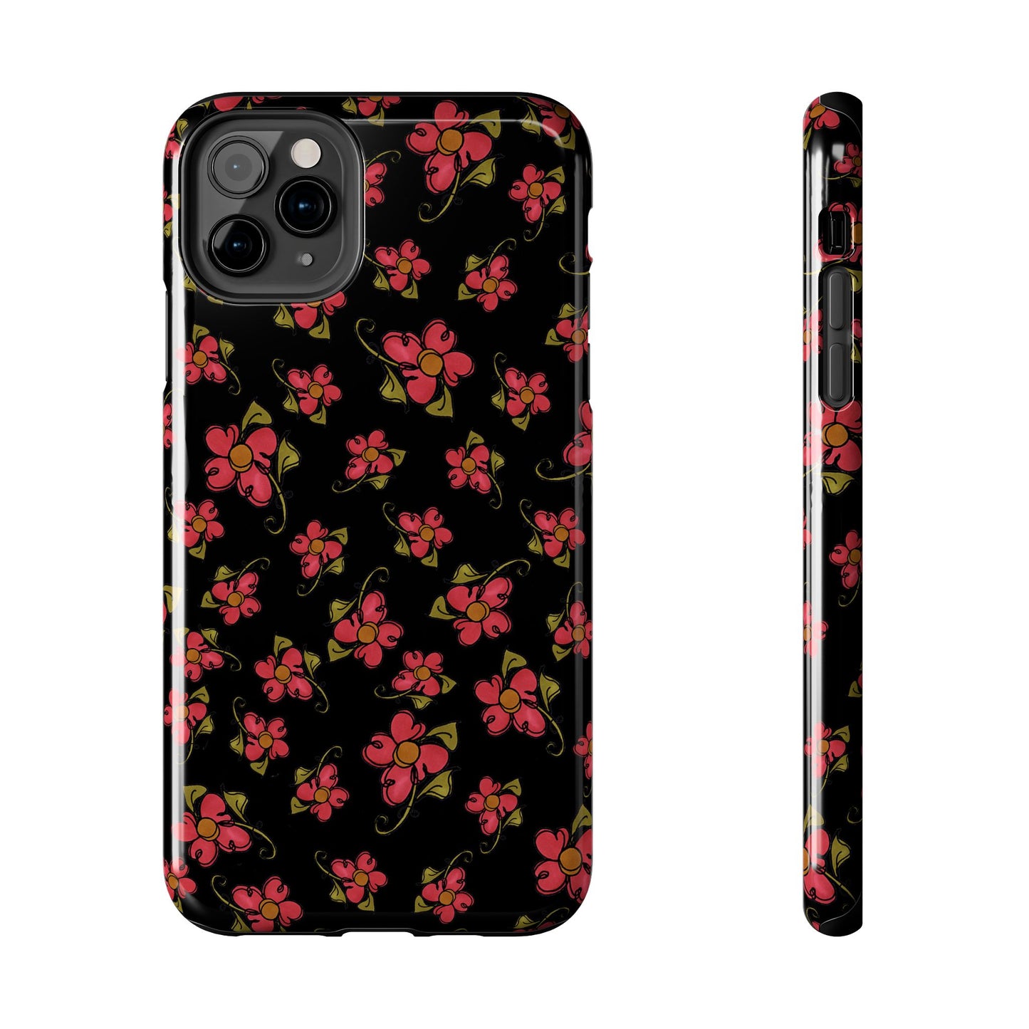 Daisy Caper Black Phone Case