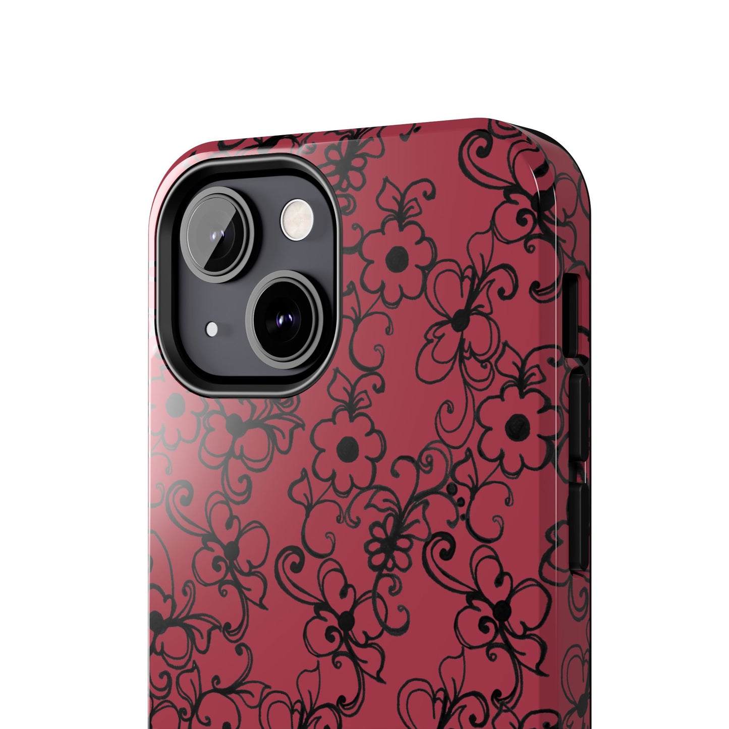 Daisy Jungle Red Phone Case