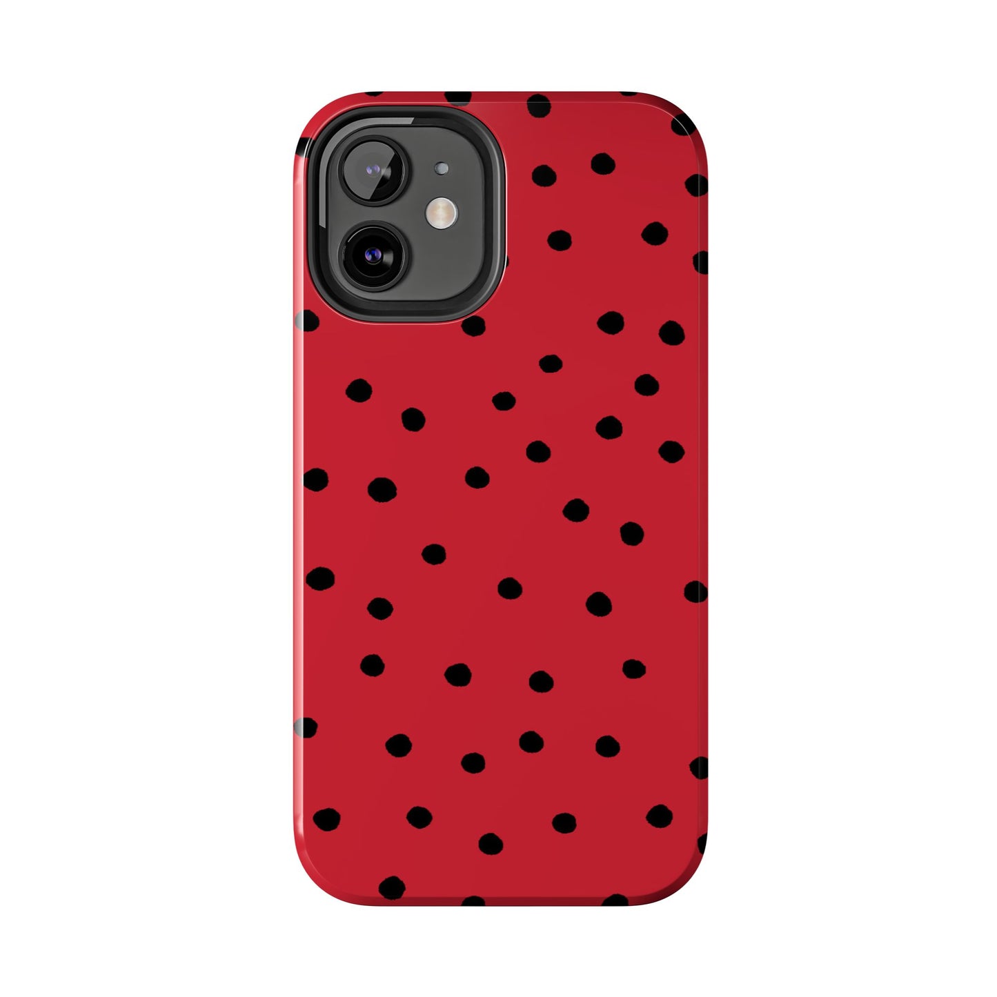 Dinky Dots Red / Black Phone Case