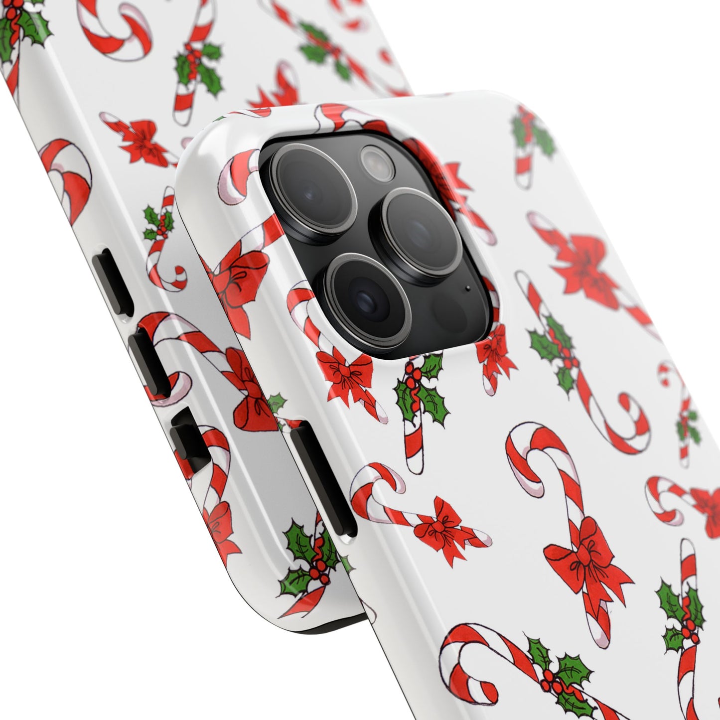 Candy Cane Crowd White Phone Case