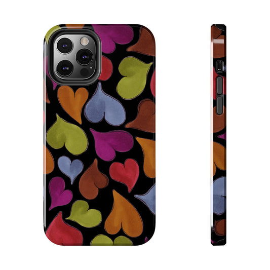 Big Hearted Black Phone Case