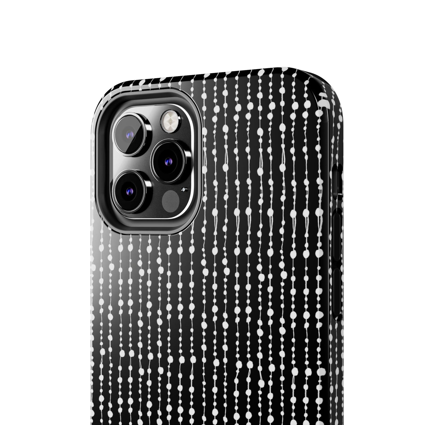 Beaded Curtain Black / White Phone Case