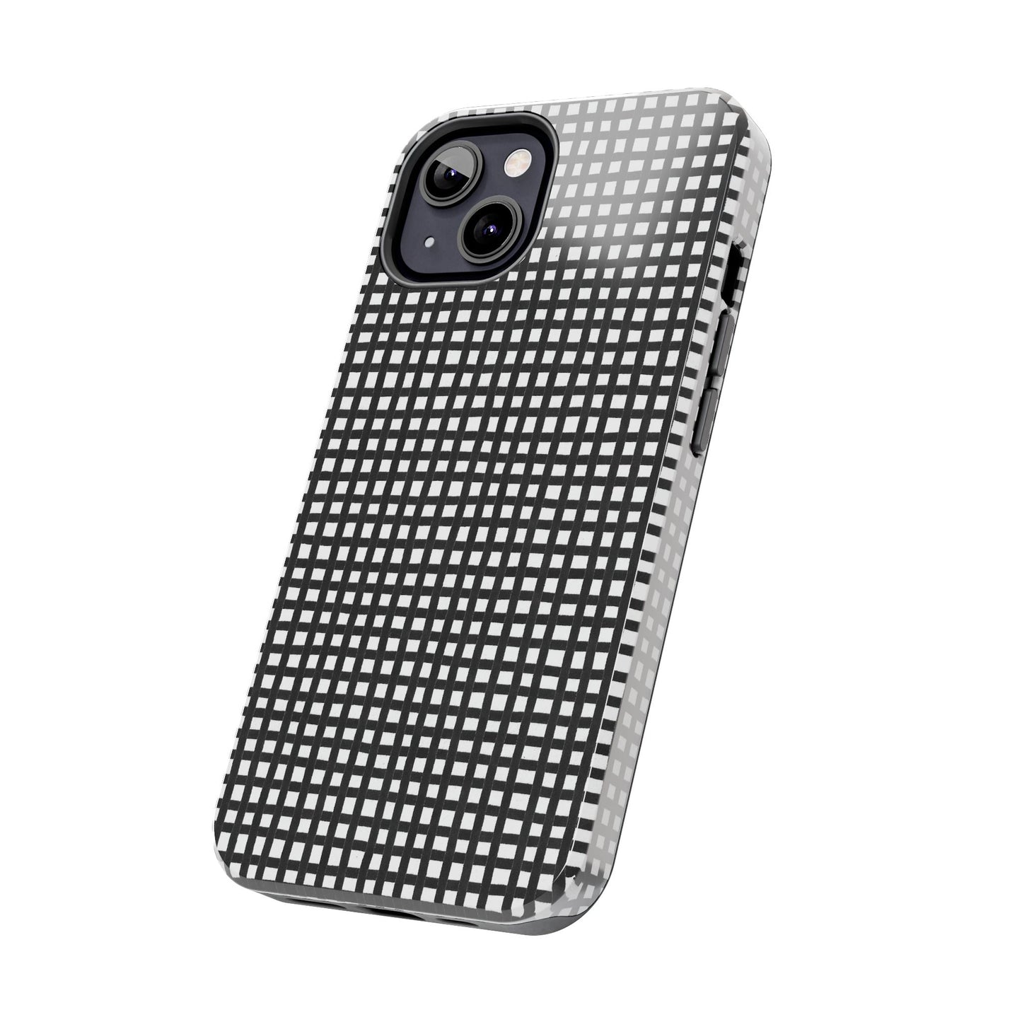 Chipper Check Black / White Phone Case