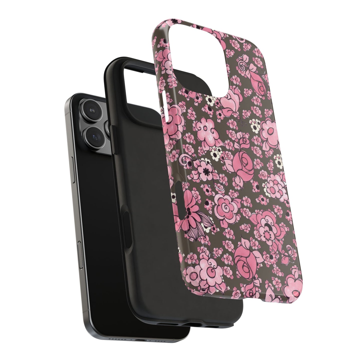Profuse Posies Mocha Phone Case