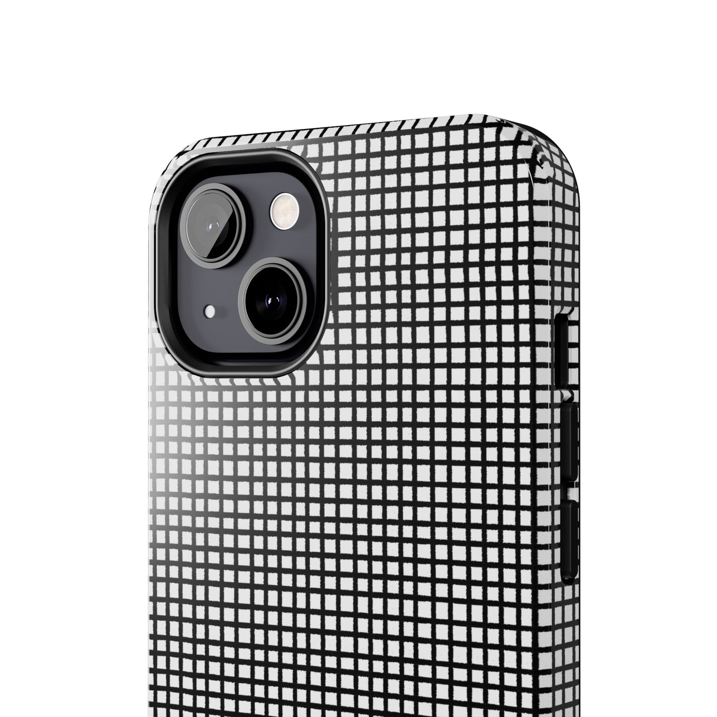 Gingham Black / White Phone Case
