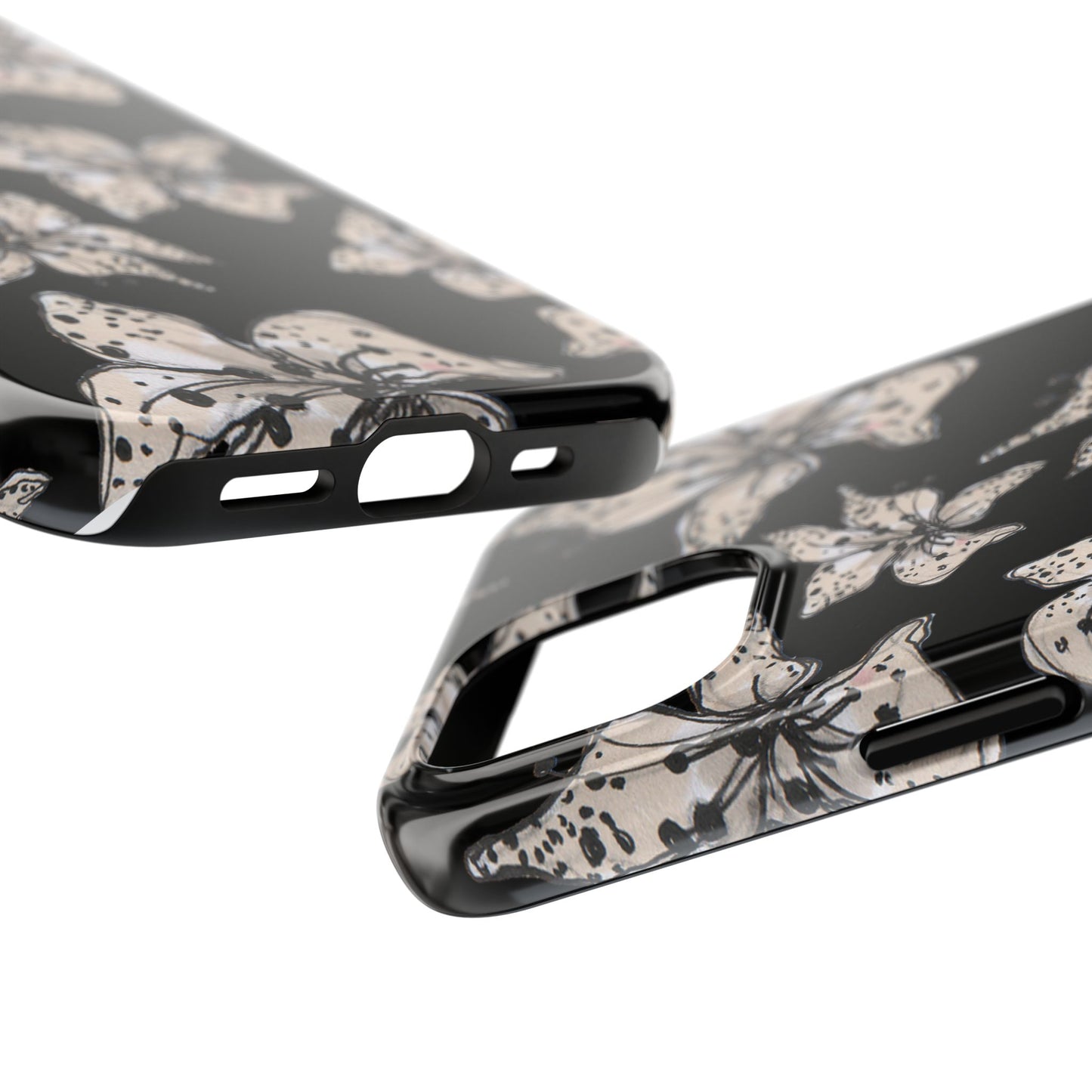 Spotted Lilies Black Phone Case