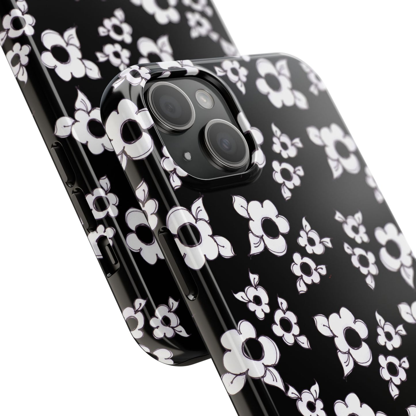 Daisy Cluster Black / White Phone Case