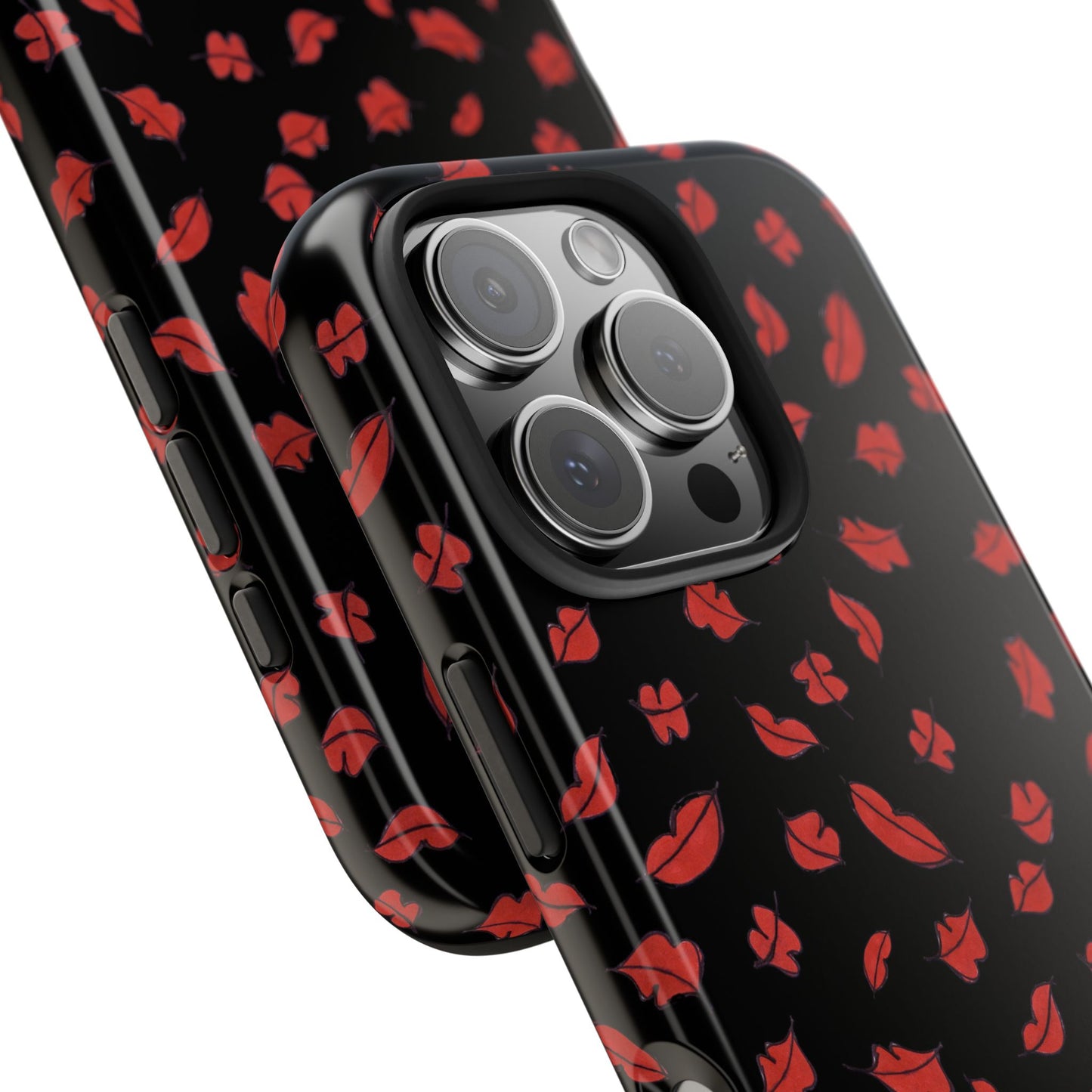 Autumn Lips Black Phone Case