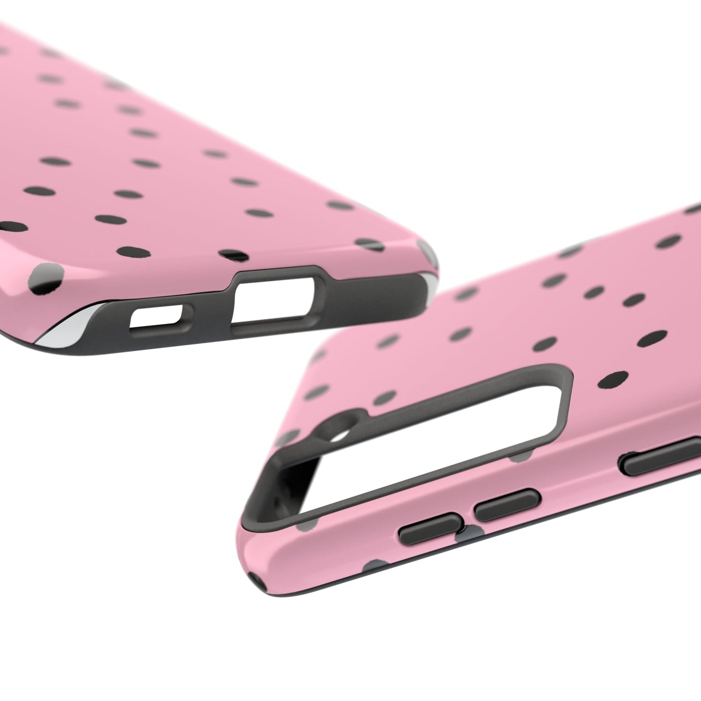 Dinky Dots Pink / Black Phone Case