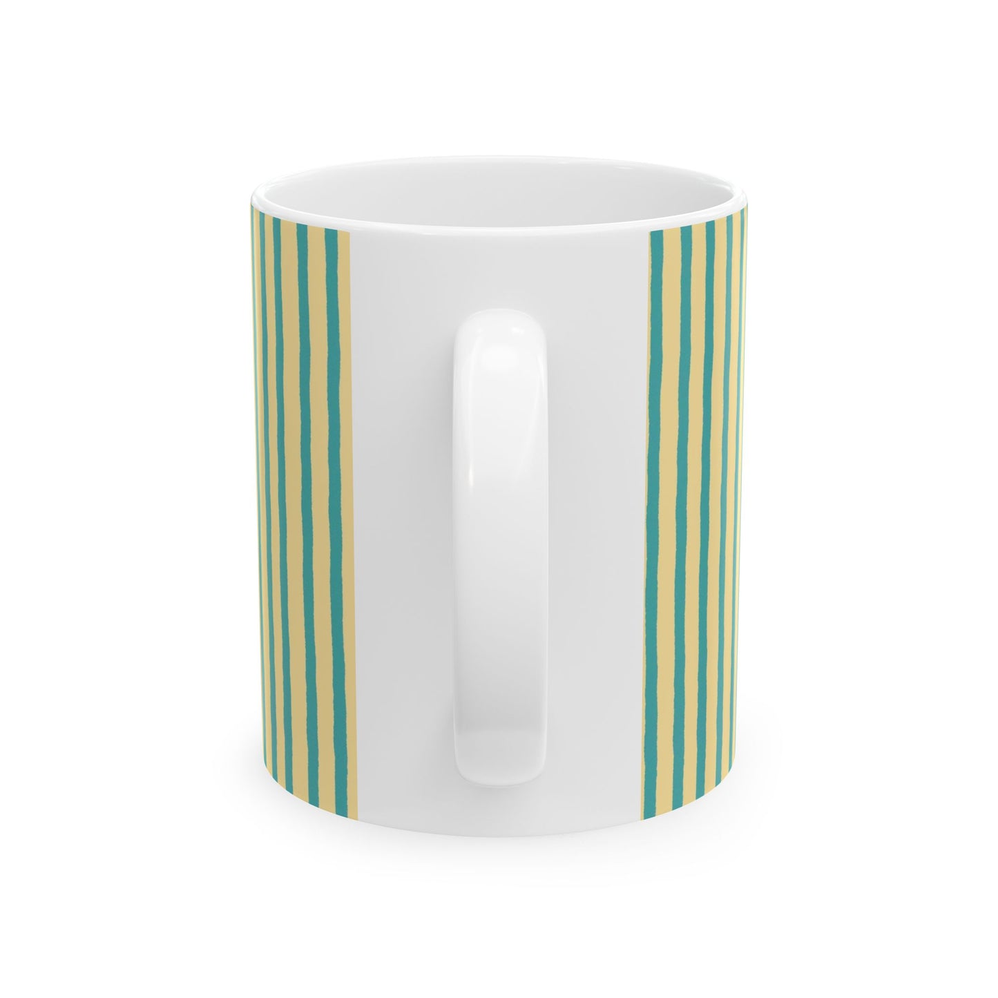 Stripe Yellow / Turquoise Cup