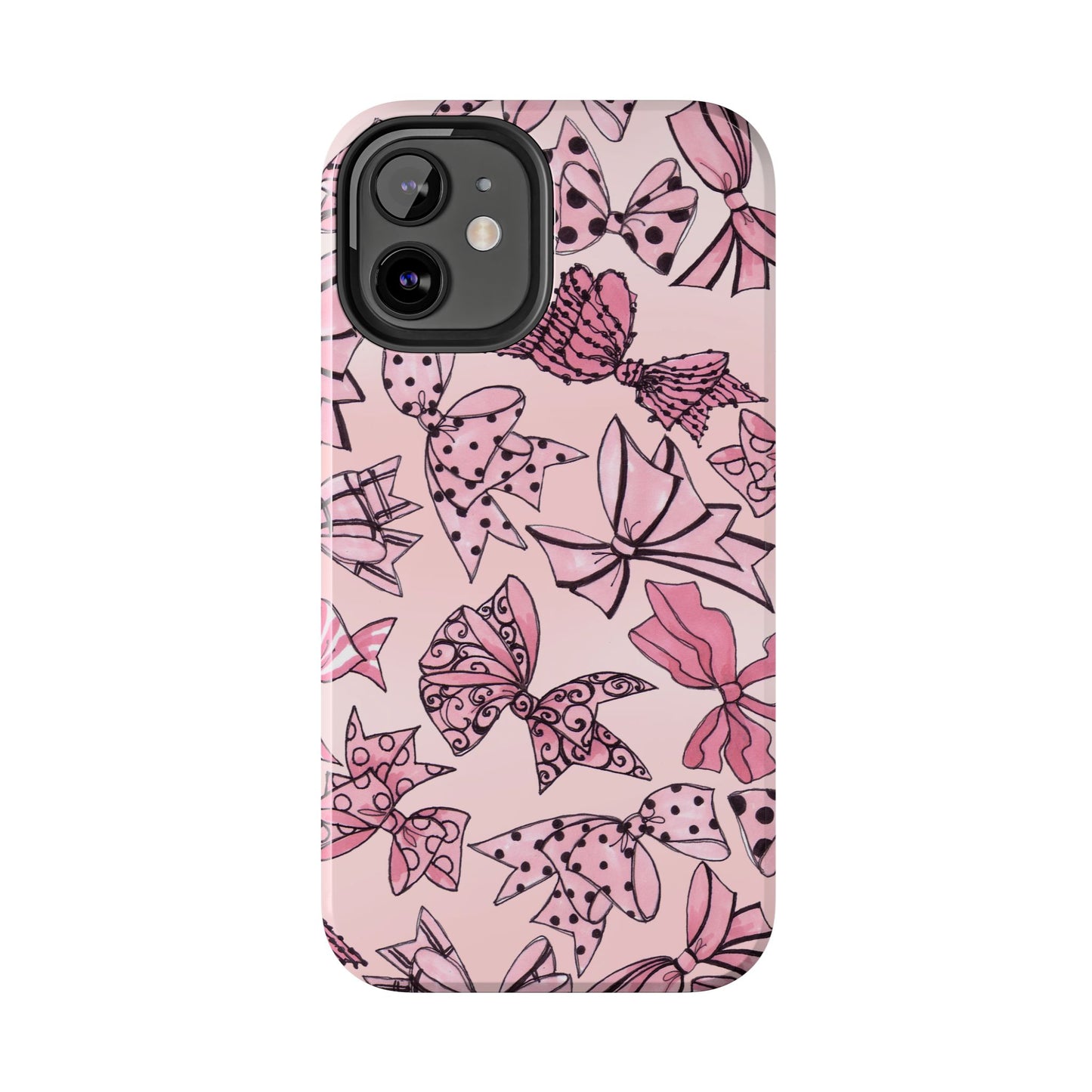 Blushing Bows Pink Sky Phone Case