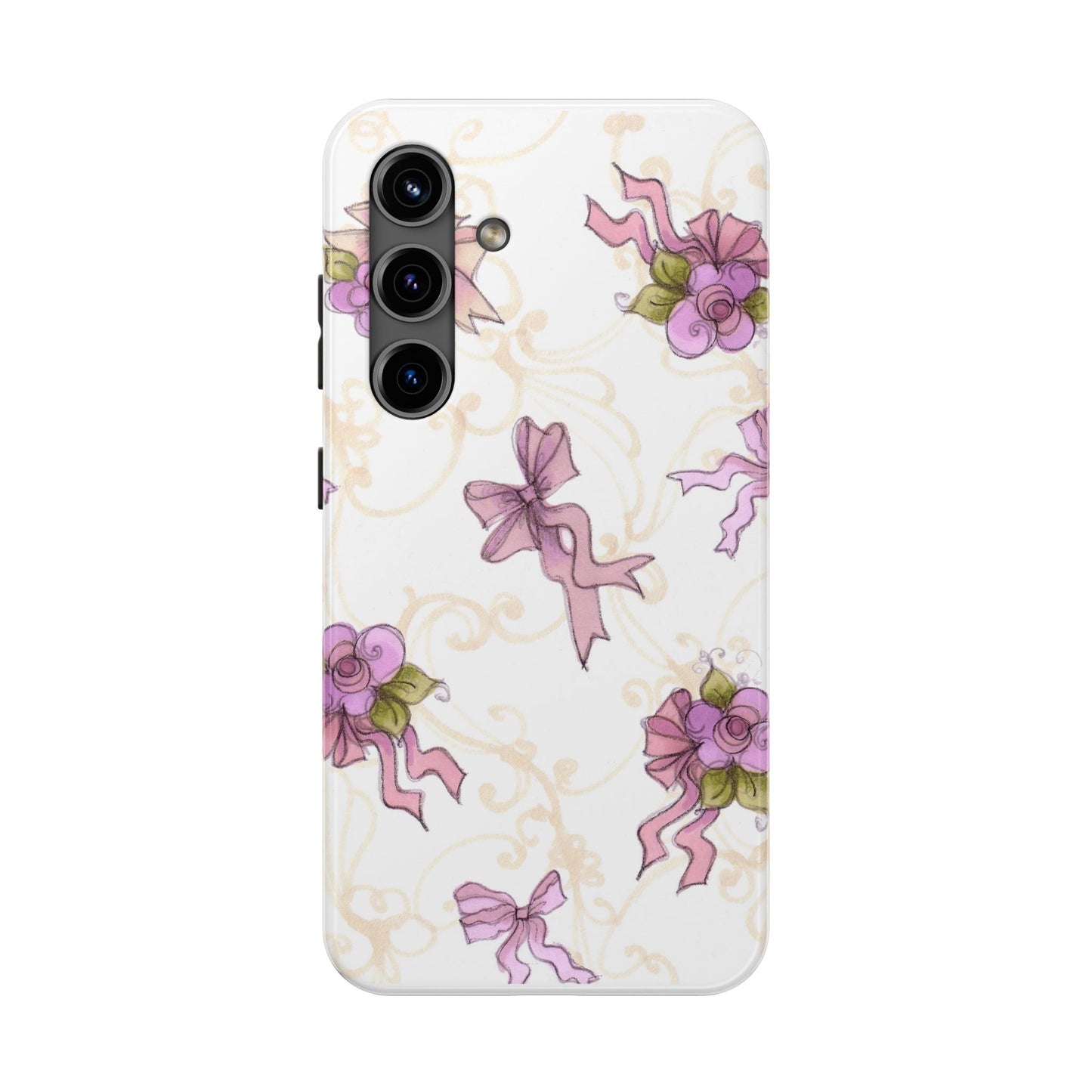 Flower Model Bow Flowers Phone Case