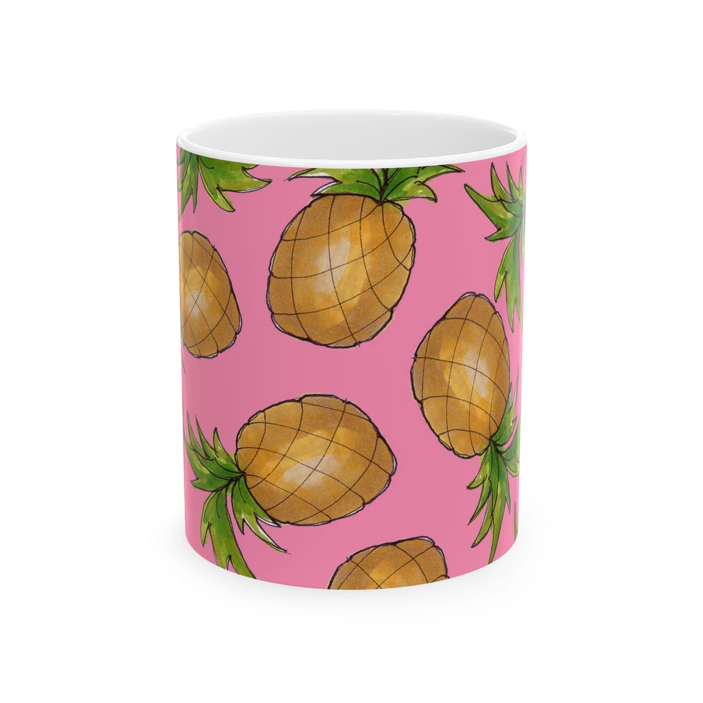 Pineapple Toss Pink Cup