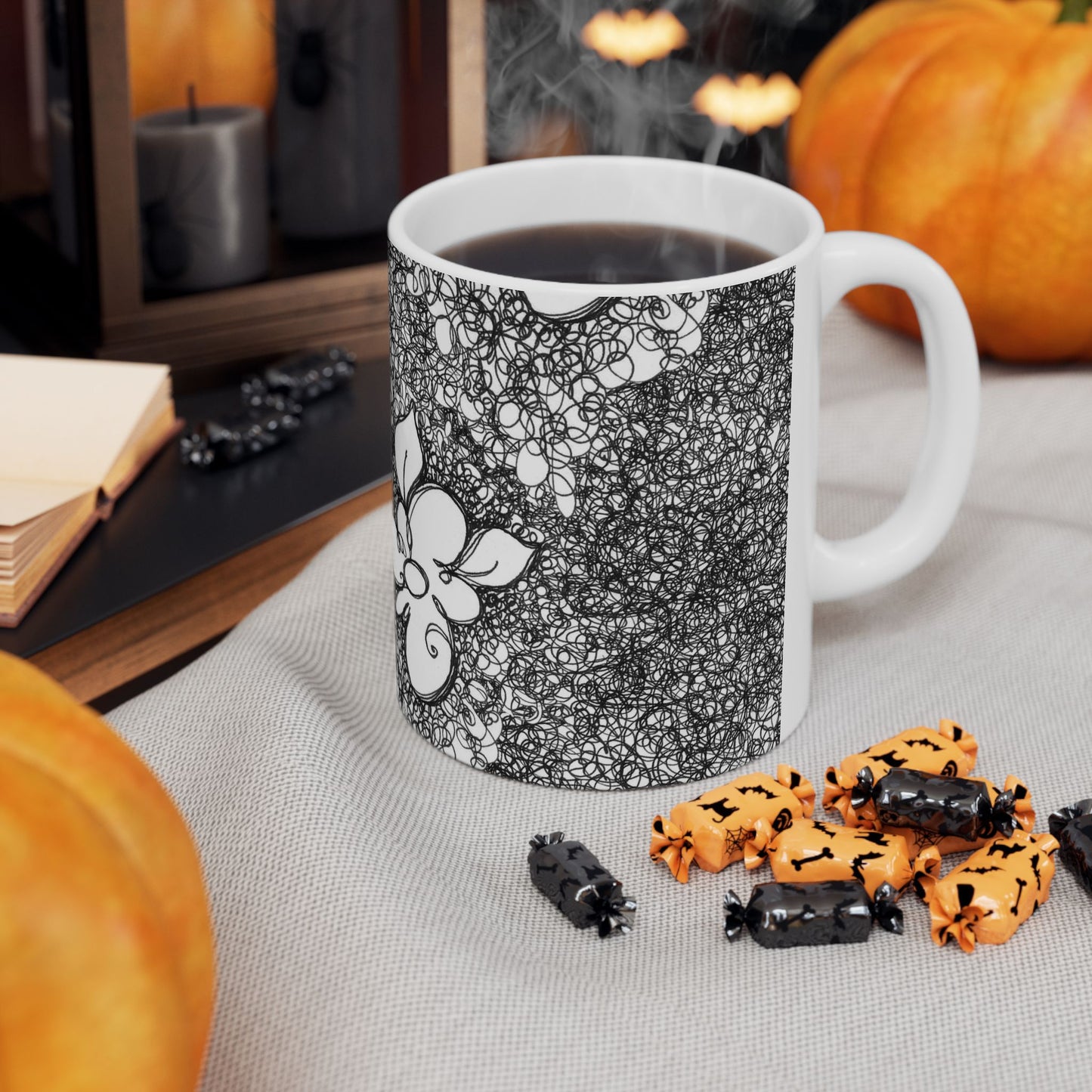 Flower Scribbles Cup