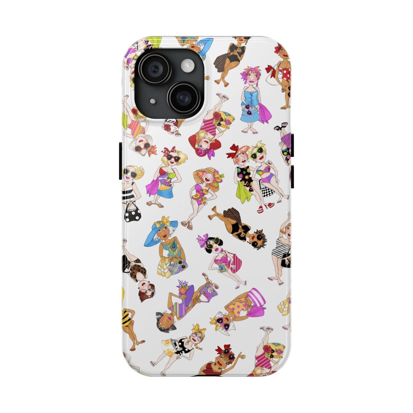 Tossed Beauties White Phone Case