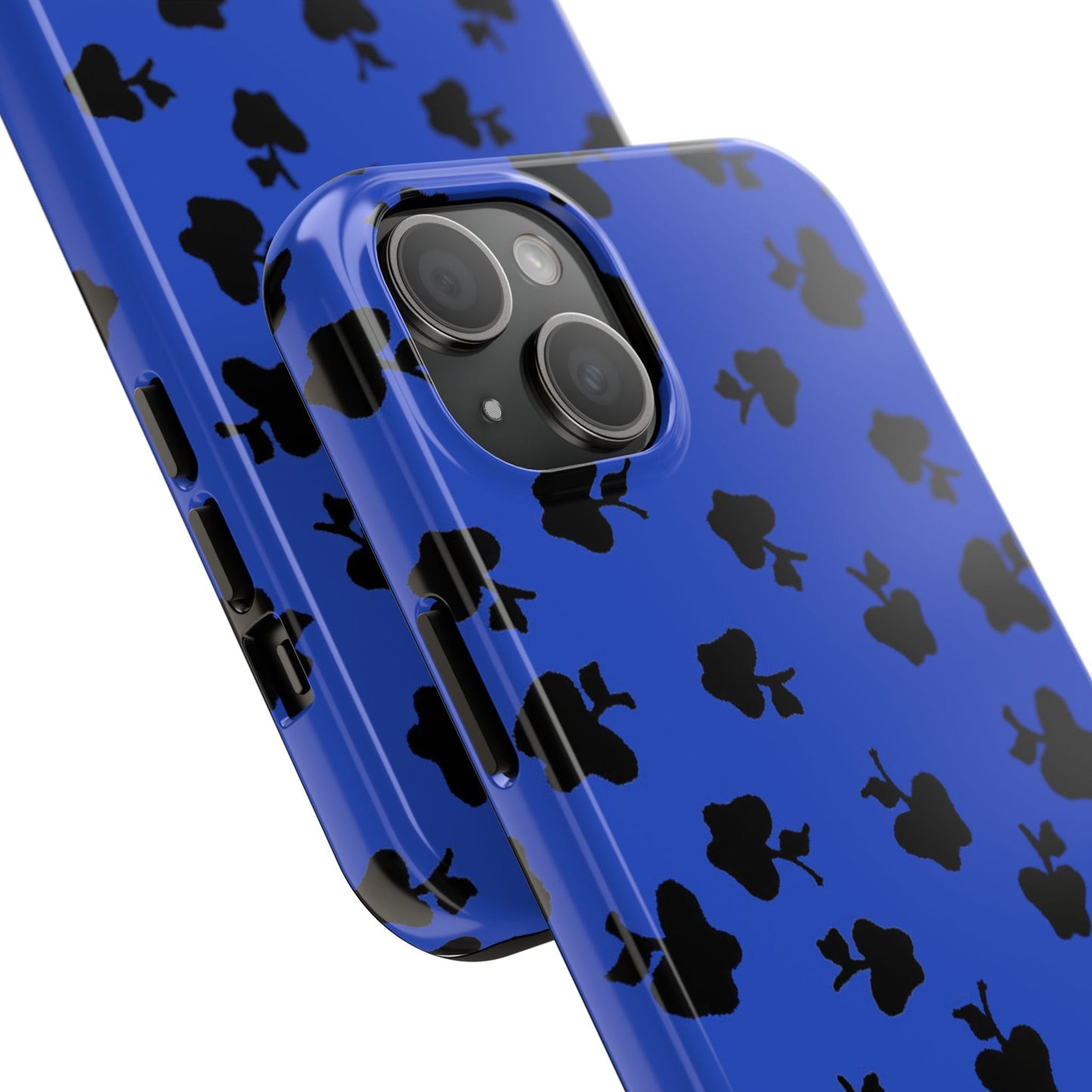 Happy Apples Blue / Black Phone Case