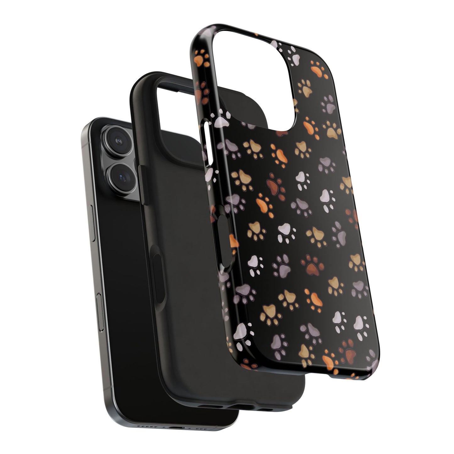 Puppy Paws Black Phone Case