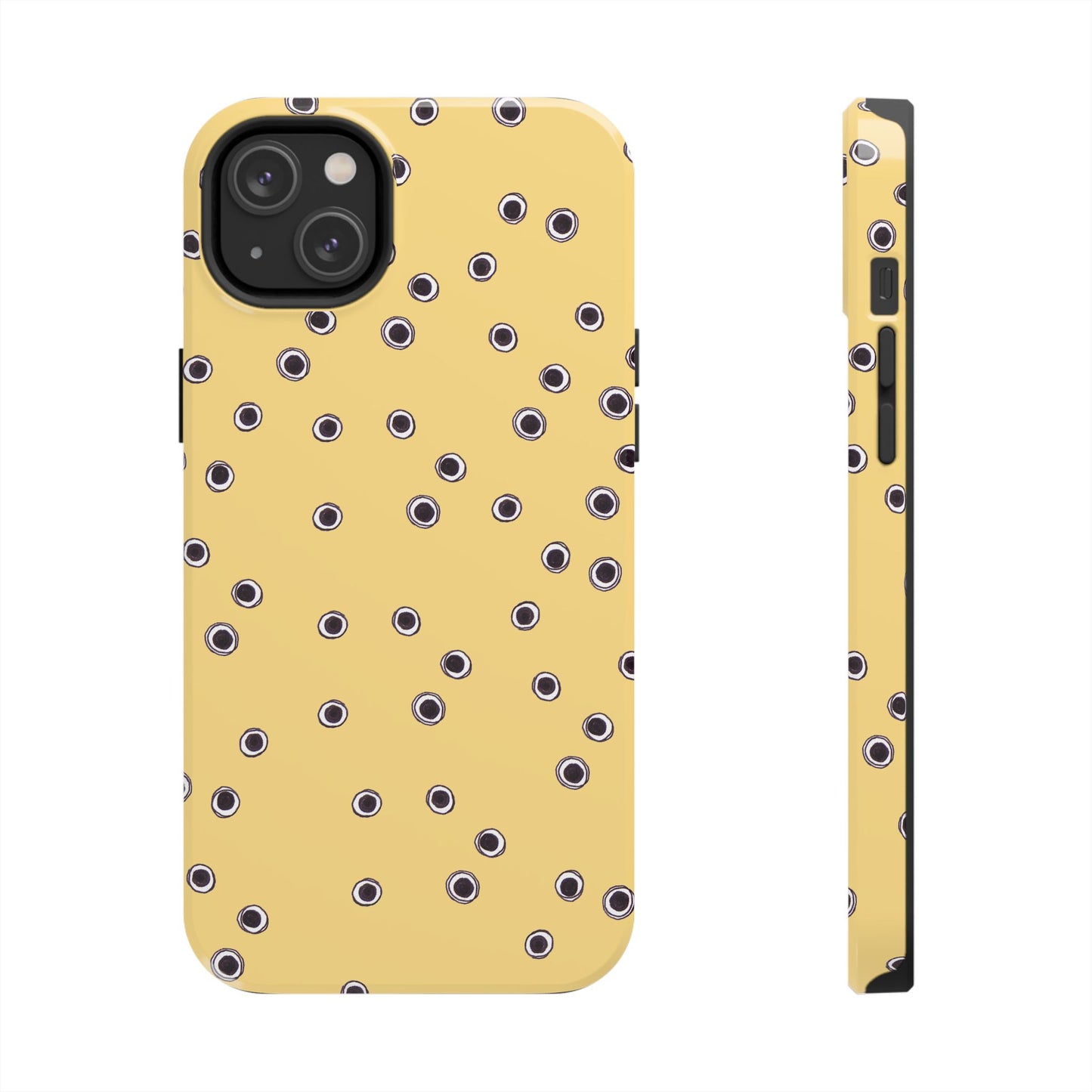 Halo Dots Yellow Phone Case